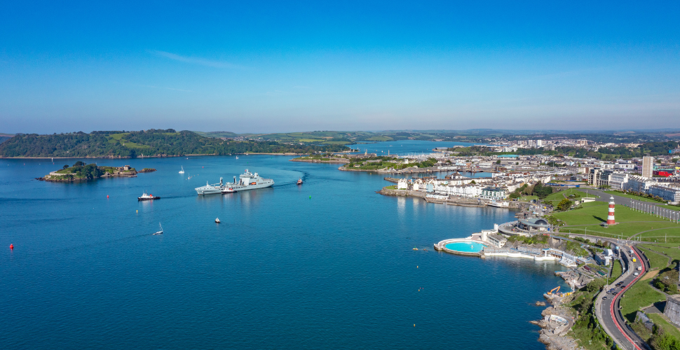 Plymouth Sound aerial